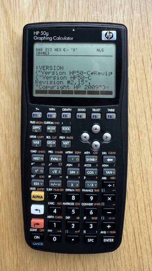 Hp 50g, legendinis Hp flagmanas, Rpn+cas, Rom 2.15 - nuotraukos Nr. 3