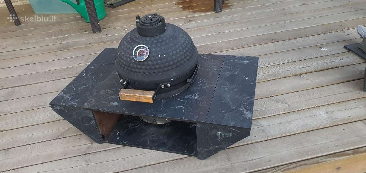 Kelioninis grilius picnic su išlankstomu staliuku