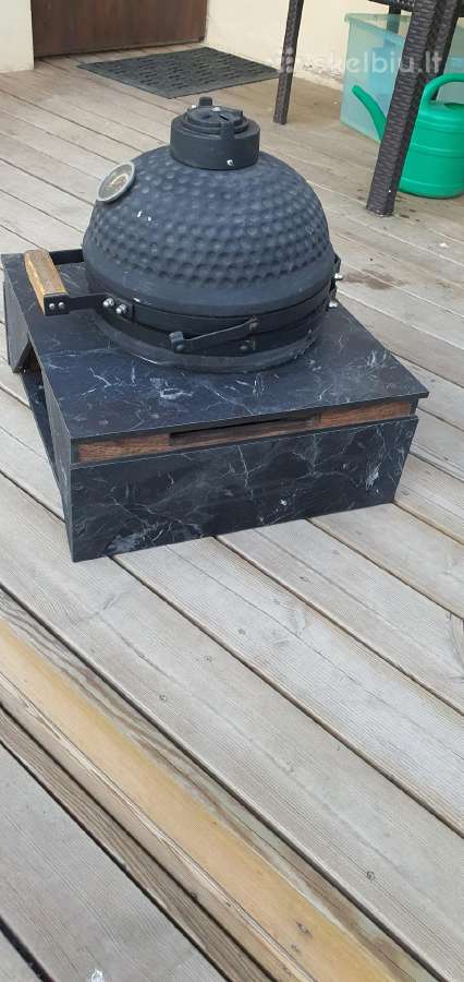 Kelioninis grilius Kamado Picnic su staliuku - nuotraukos Nr. 3
