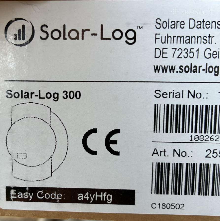 Solar-log 300 saulės elektrinės monitoringo įrengi - nuotraukos Nr. 2