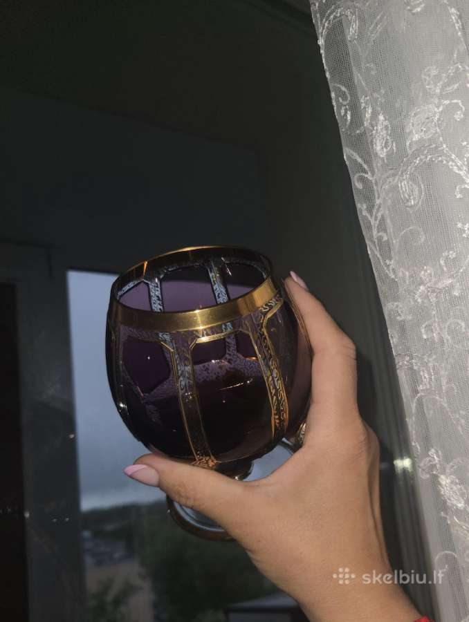 Prabangios vintažines brendžio taurės - nuotraukos Nr. 4