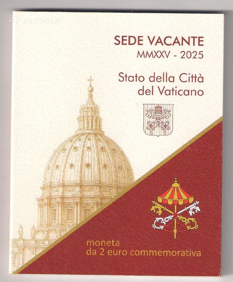 2 euro moneta Vatikanas 2025 Sede vacante - Rezerv