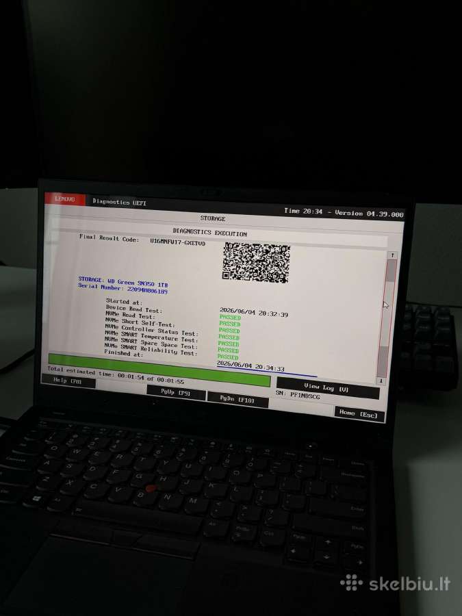 Lenovo Thinkpad X1 Carbon (6 Gen) i7 /16gb/1tb - nuotraukos Nr. 16