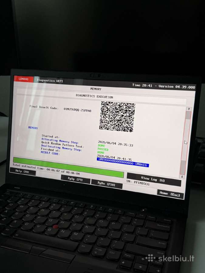 Lenovo Thinkpad X1 Carbon (6 Gen) i7 /16gb/1tb - nuotraukos Nr. 17
