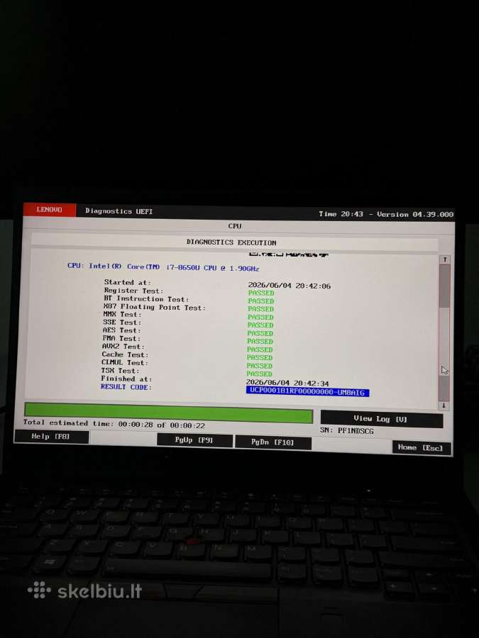 Lenovo Thinkpad X1 Carbon (6 Gen) i7 /16gb/1tb - nuotraukos Nr. 18