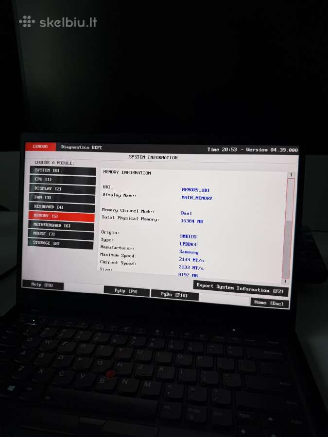 Lenovo Thinkpad X1 Carbon (6 Gen) i7 /16gb/1tb - nuotraukos Nr. 28