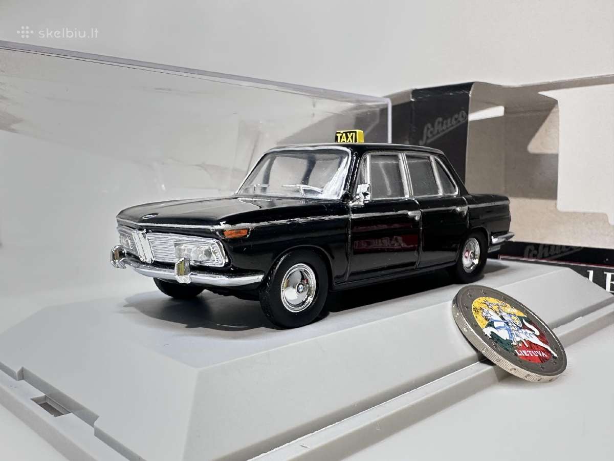 Bmw 2000 Taxi 1962 juoda 1:43 Schuco