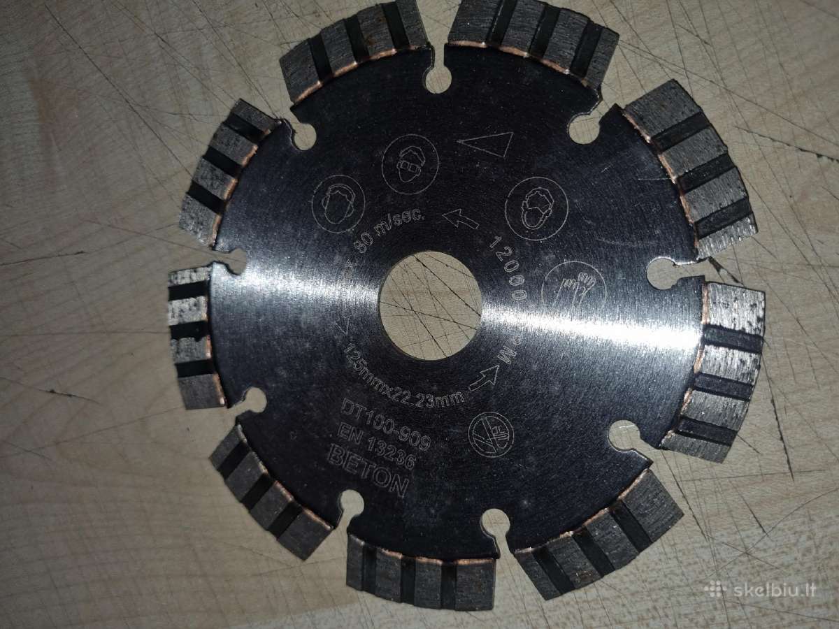 Deimantiniai armuoto betono diskai 125 mm, 230 mm, - nuotraukos Nr. 2