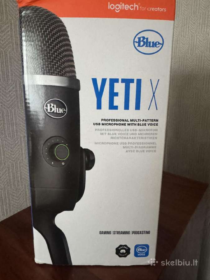Blue Yeti X Usb mikrofonas – puikios būklės - nuotraukos Nr. 3