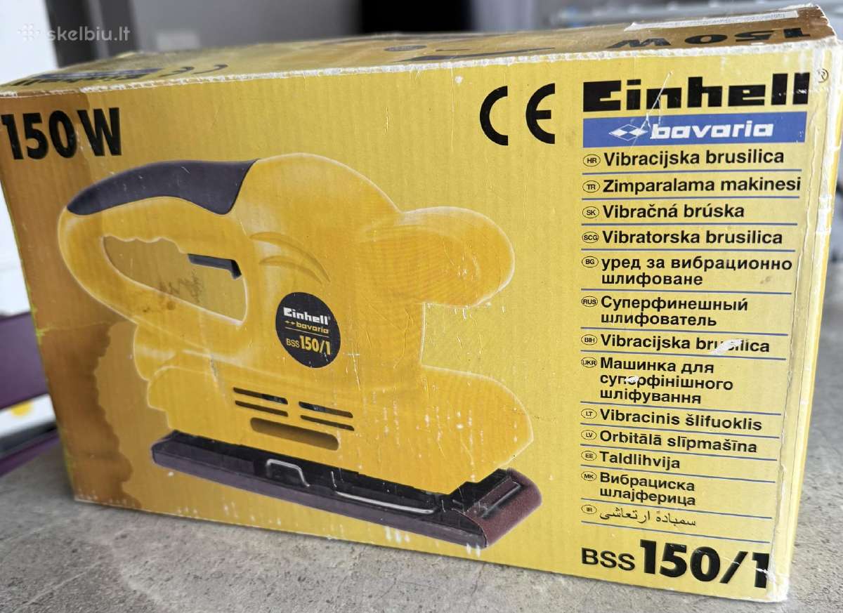 Parduodu elektrinį vibracinį šlifuoklį Einhell