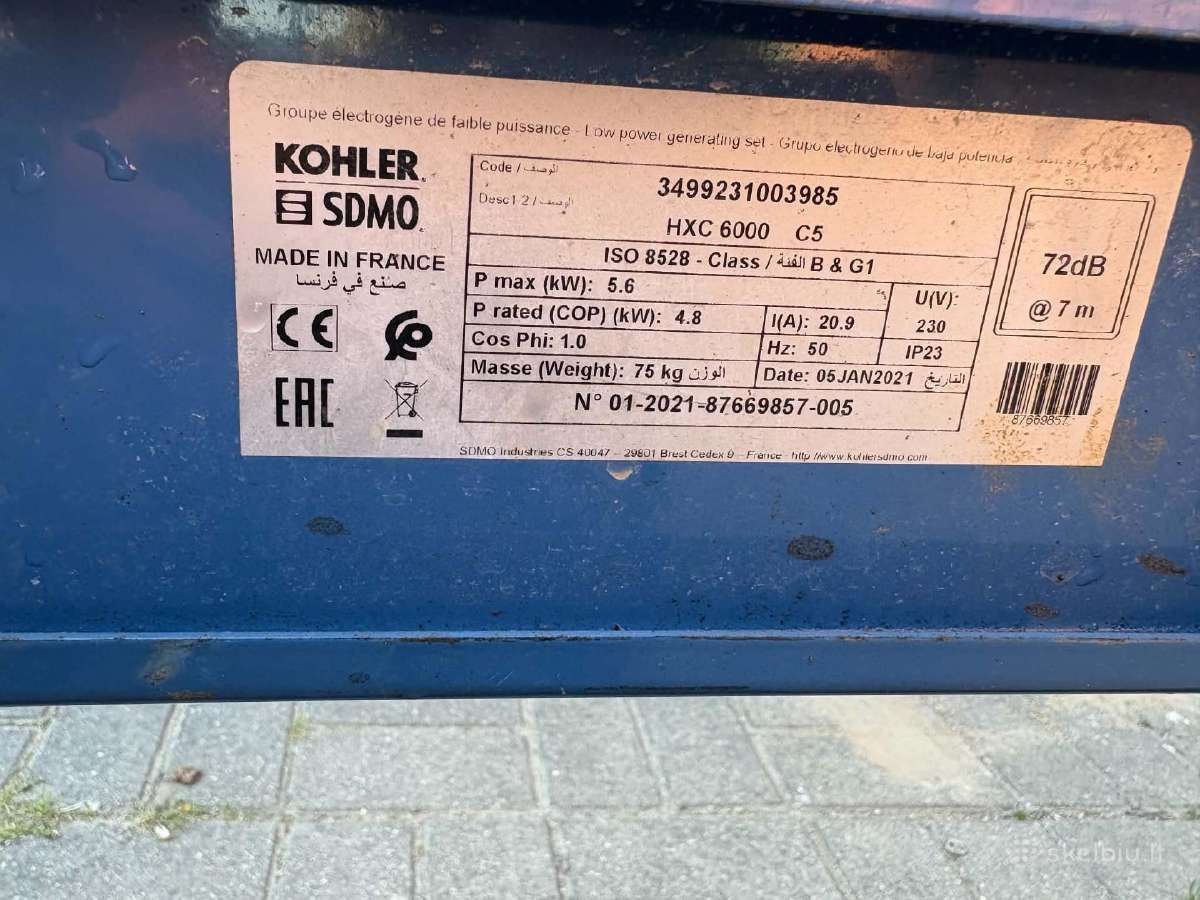 Kohler benzininis generatorius , mažai naudotas - nuotraukos Nr. 3