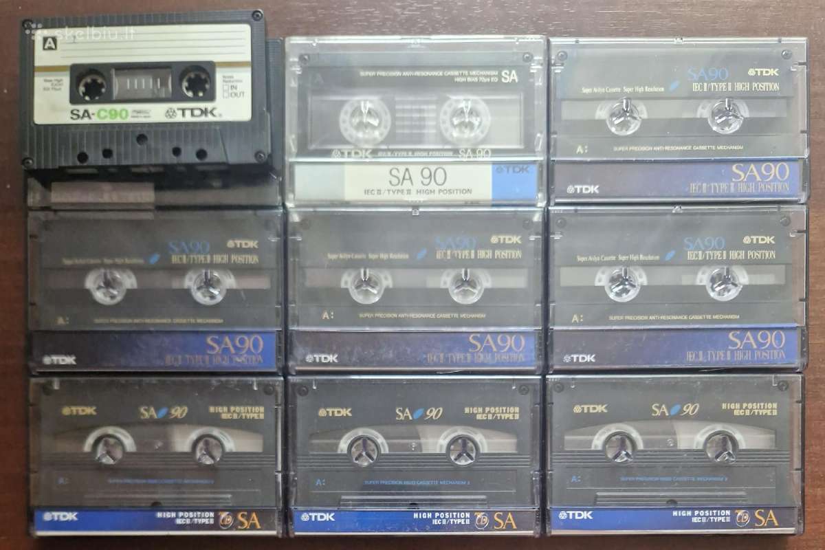 Tdk 2 audio kasetes