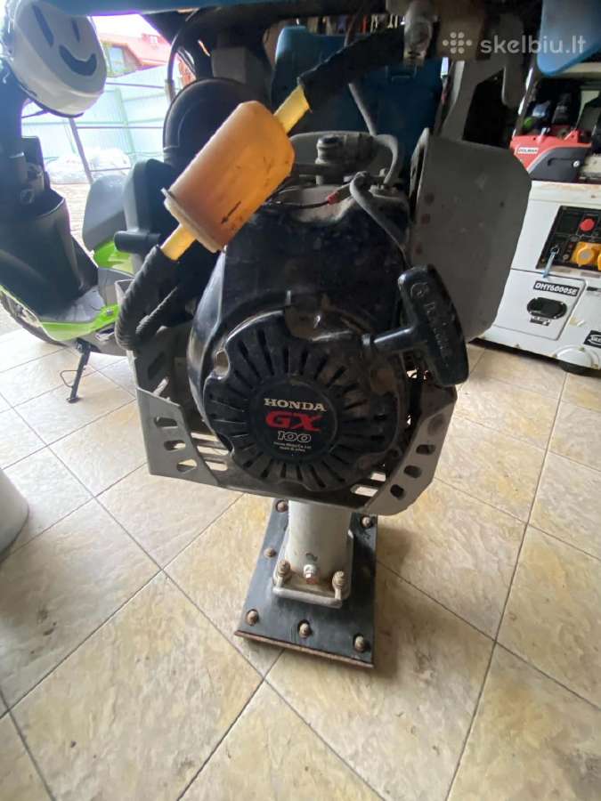 Vibroplokštė, su Honda gx100 varikliu