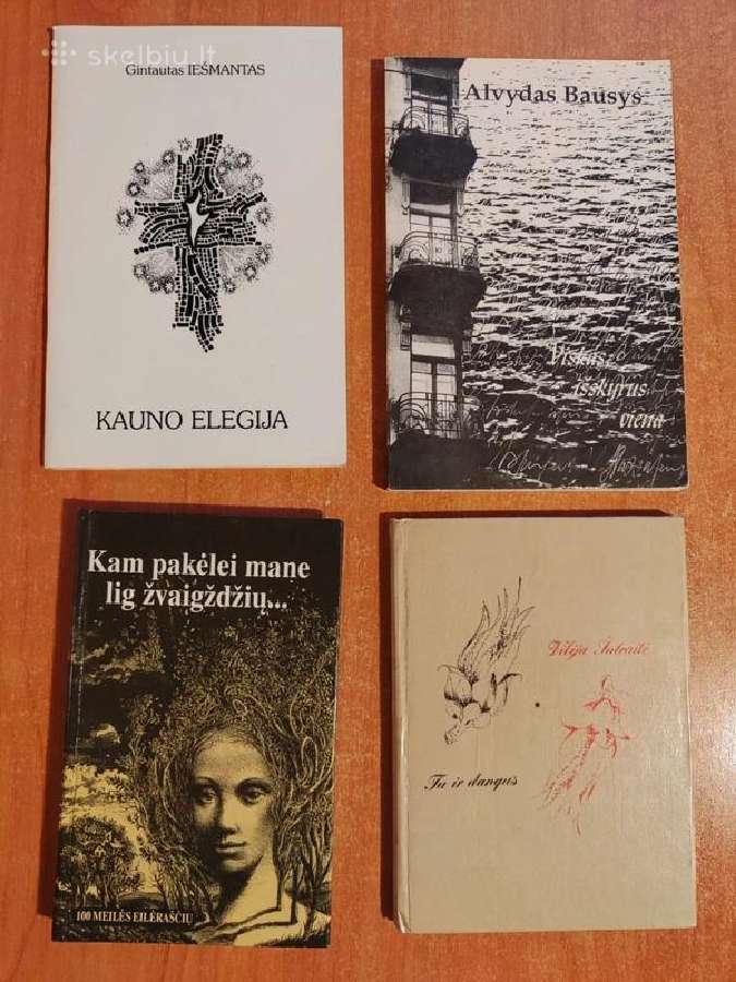 Poezijos knygos. 4 knygos.