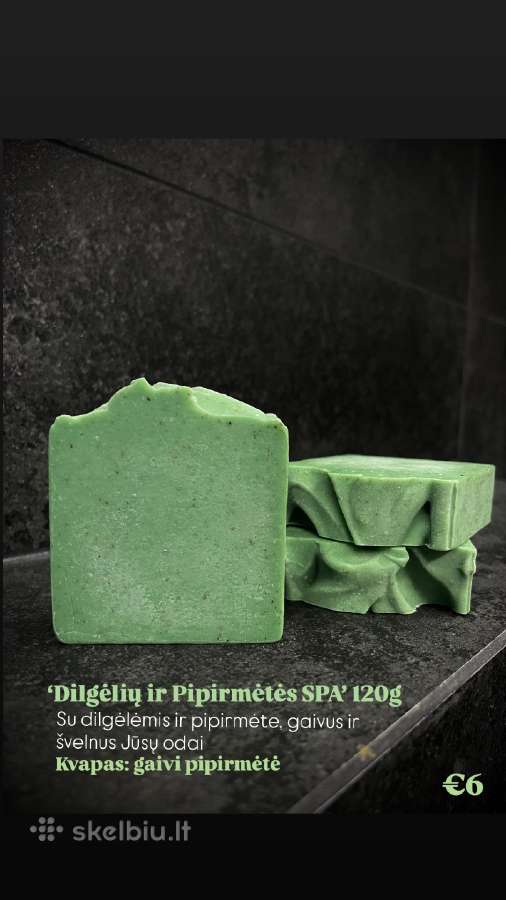 Natūralus muilas ‘Dilgėlė ir pipirmėtė