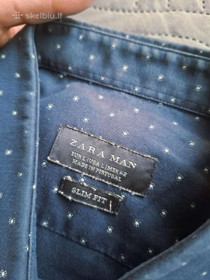Zara storos medžiagos vyriški marškiniai, M dydis - nuotraukos Nr. 3