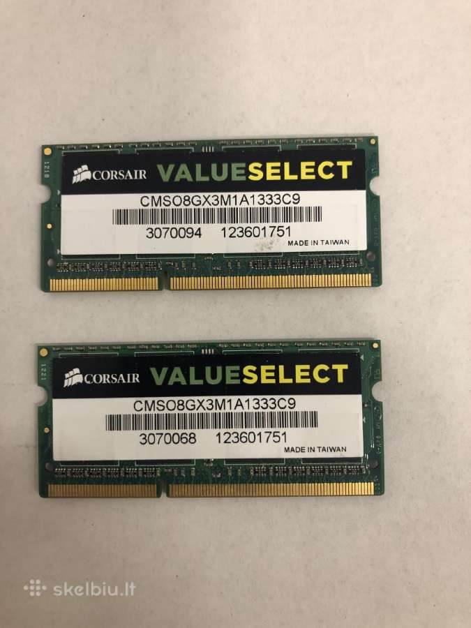 Corsair 8+8 GB=16gb ddr3