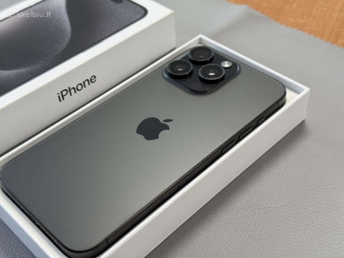 iPhone 15 Pro Max 256gb puiki būklė