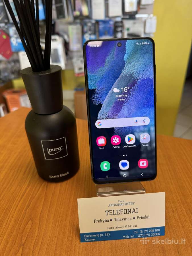 Samsung S21fe 5G Black 128gb Su Garantija