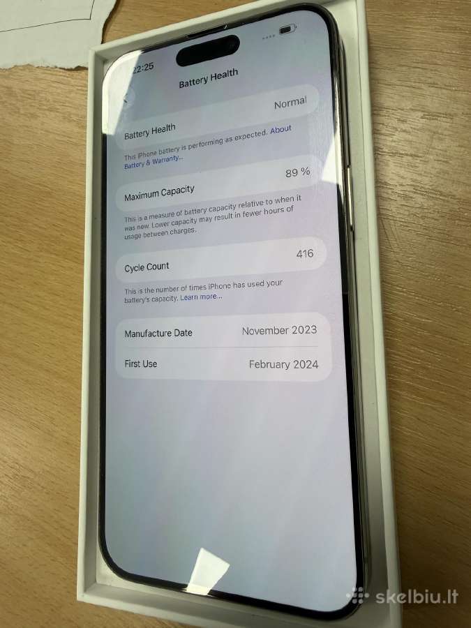 iPhone 15 pro max Titan 256gb - nuotraukos Nr. 2