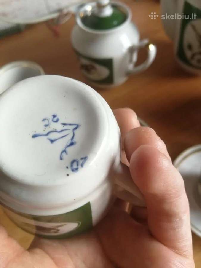 Porcelianinis vintažinis stalo servizo rinkinys - nuotraukos Nr. 4