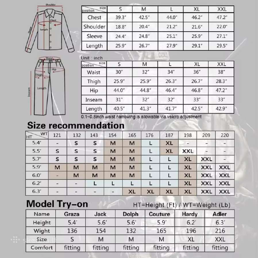 Idogear Tactical G3 Rinkinys dydis XL Nauja - nuotraukos Nr. 5