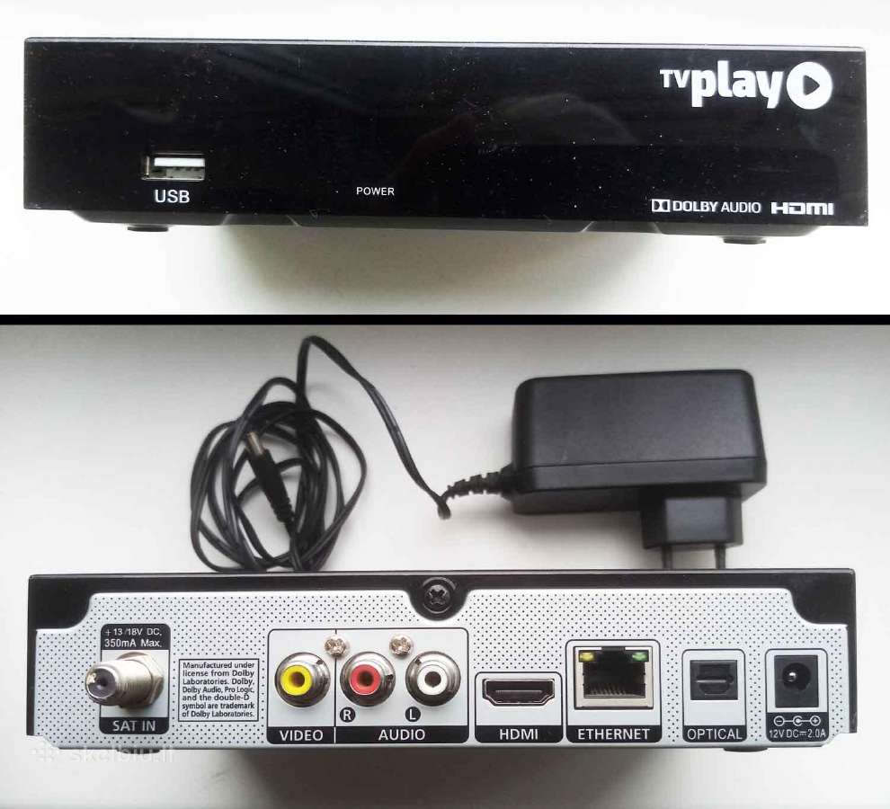 Parduodu palydovinės televizijos dekoderį +adapter - nuotraukos Nr. 3