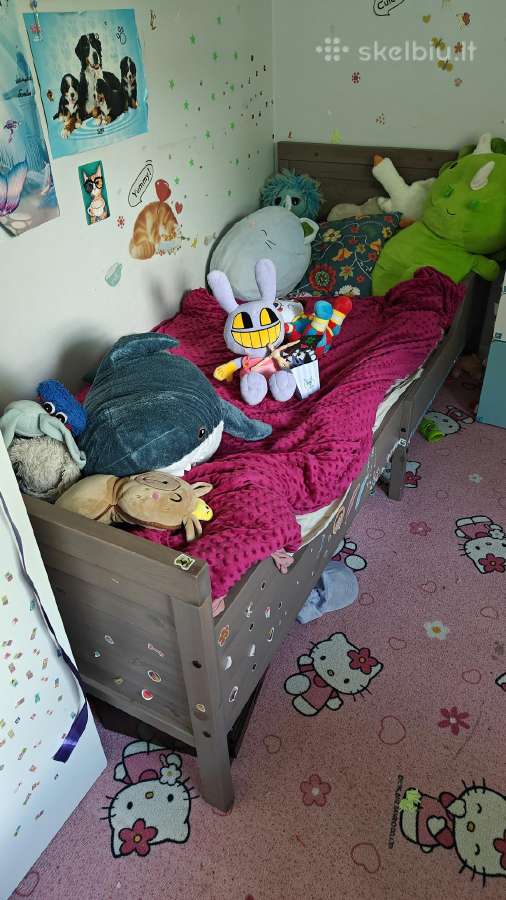 Ikea lova Sundvik su čiužiniu reguliuojama 80x200 - nuotraukos Nr. 3