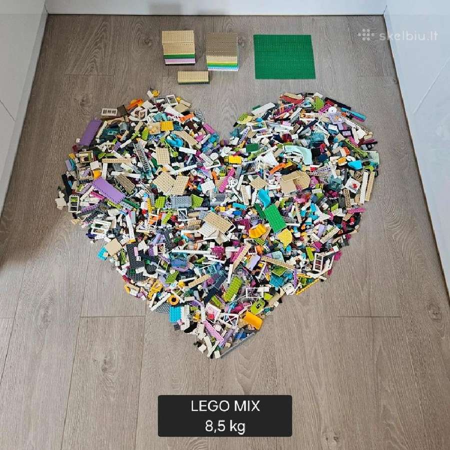 Geros būklės Lego detalių rinkinys 8,5 kg
