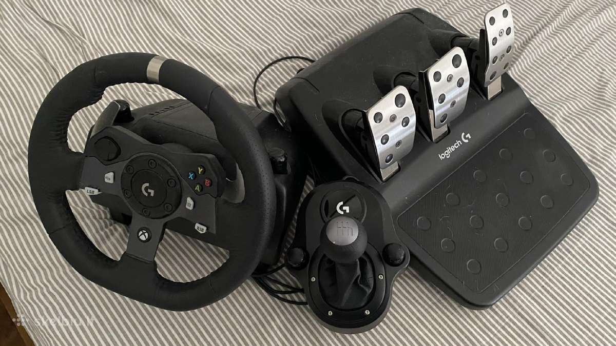 Logitech G920 vairas + shifter