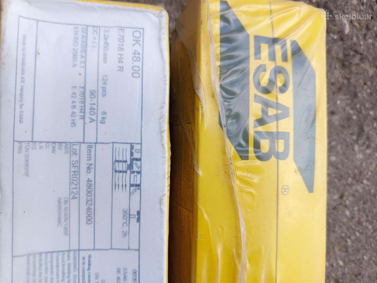Suvirinimo elektrodai ok48.00