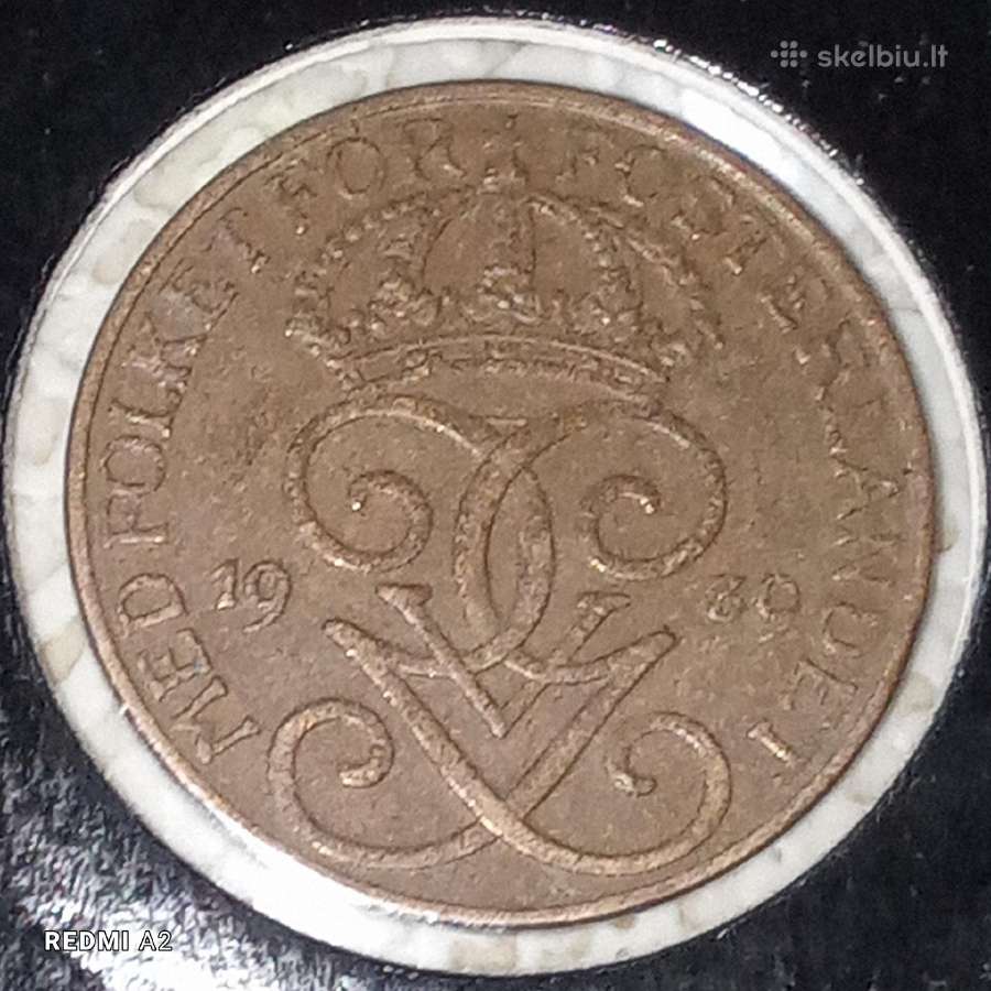 Švedija 5 erės 1939