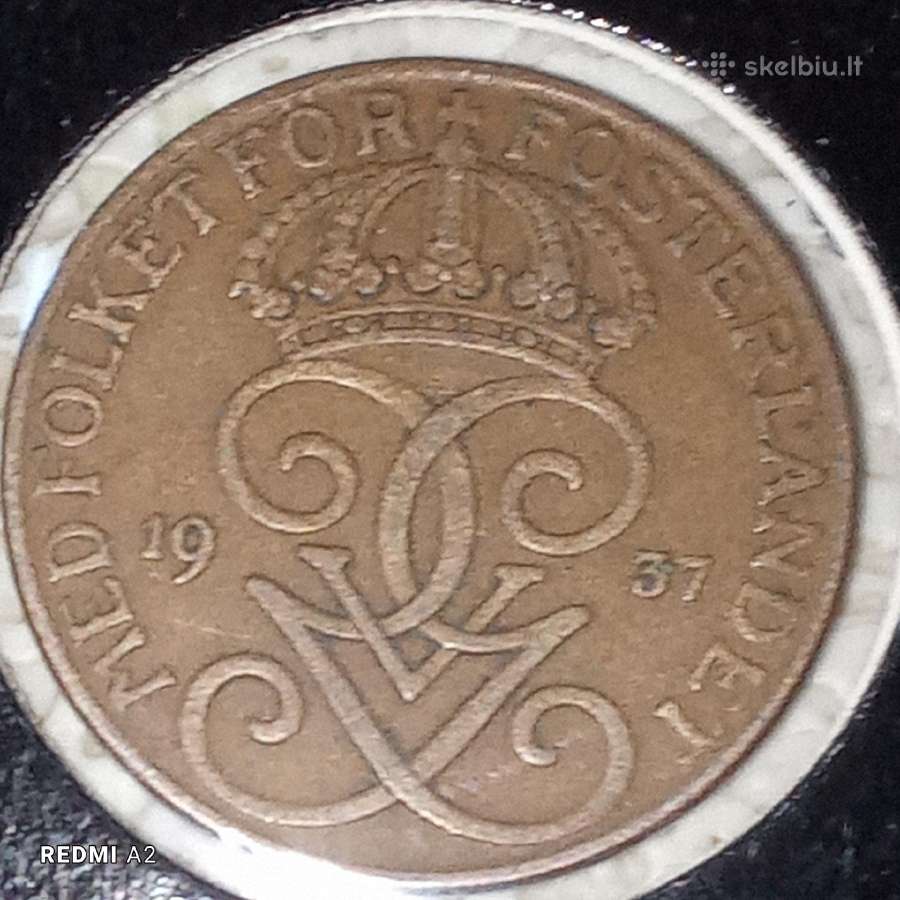 Švedija 5 erės 1937