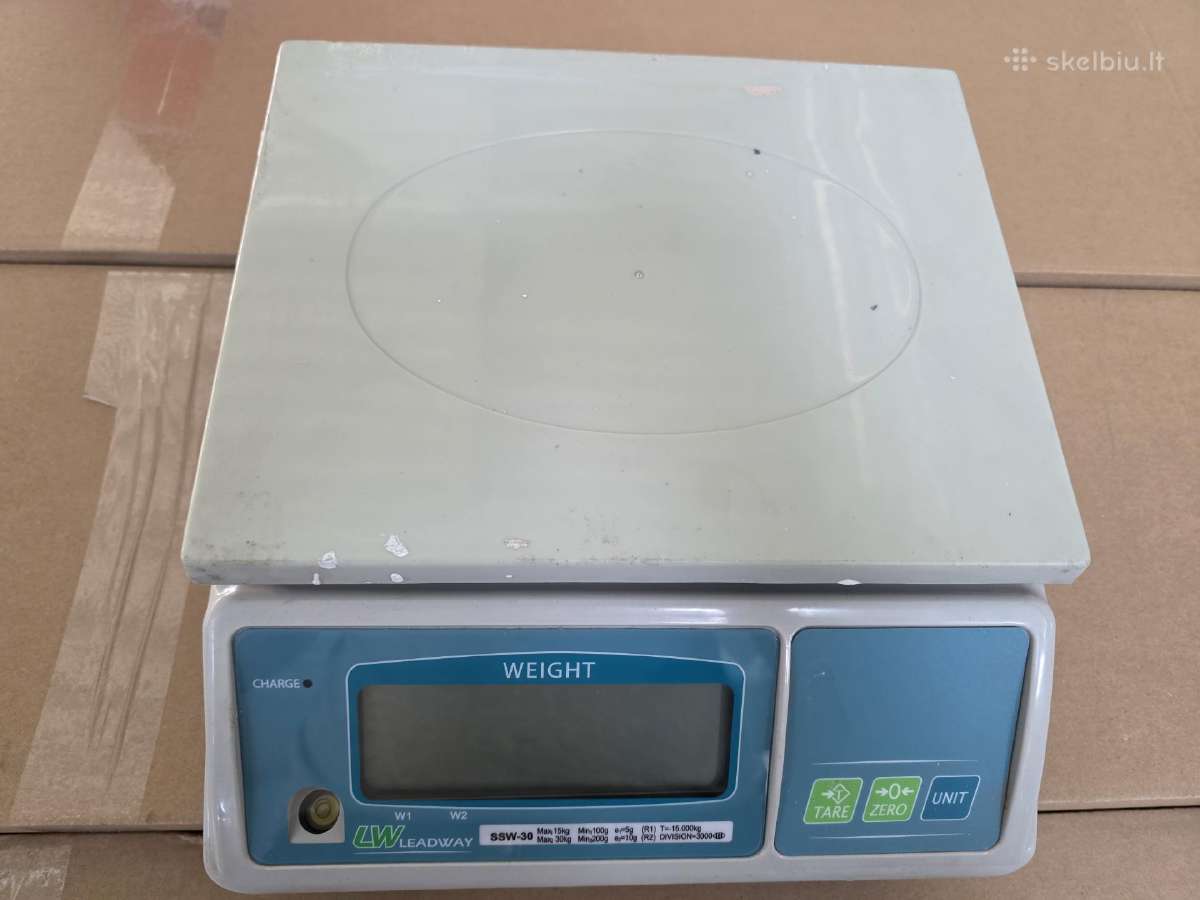 Tikslios elektroninės svarstyklės iki 30kg