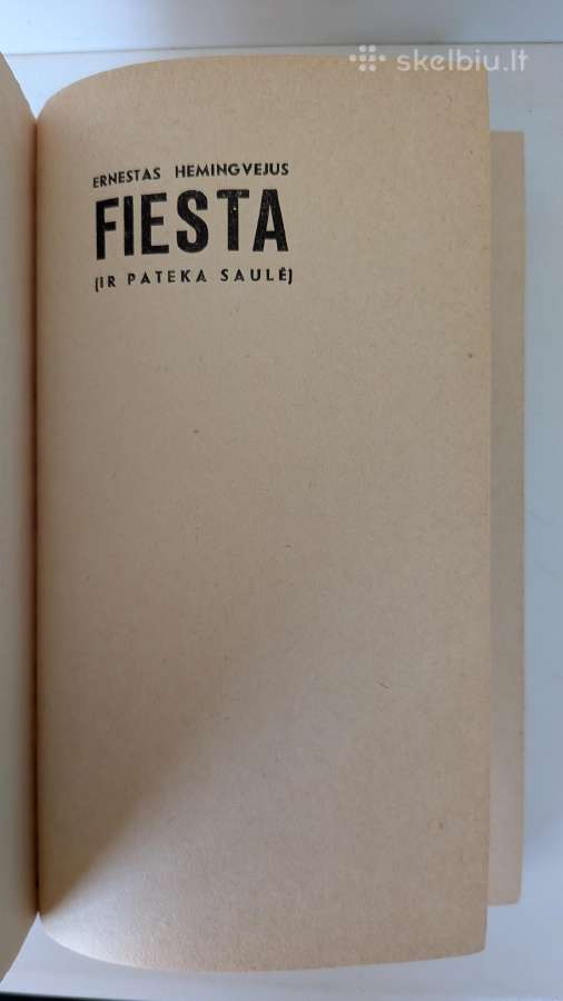 E. Hemingvėjus. Fiesta - nuotraukos Nr. 2