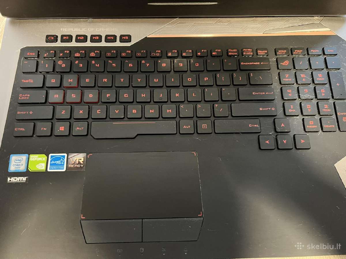 Asus g752vs-gb139t laptopas - nuotraukos Nr. 3