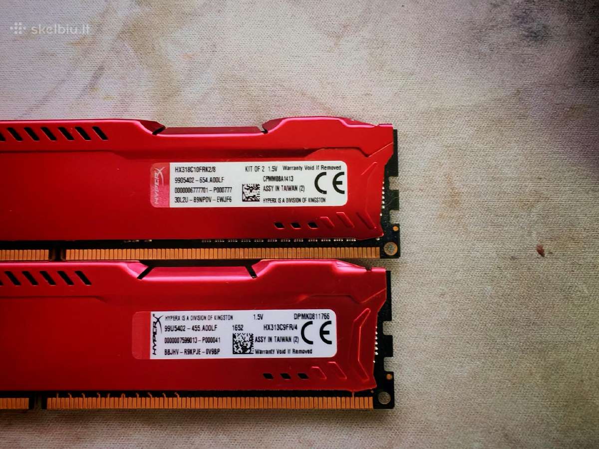 Parduodu RAM 16,0 GB Ddr3 1600mhz - nuotraukos Nr. 4