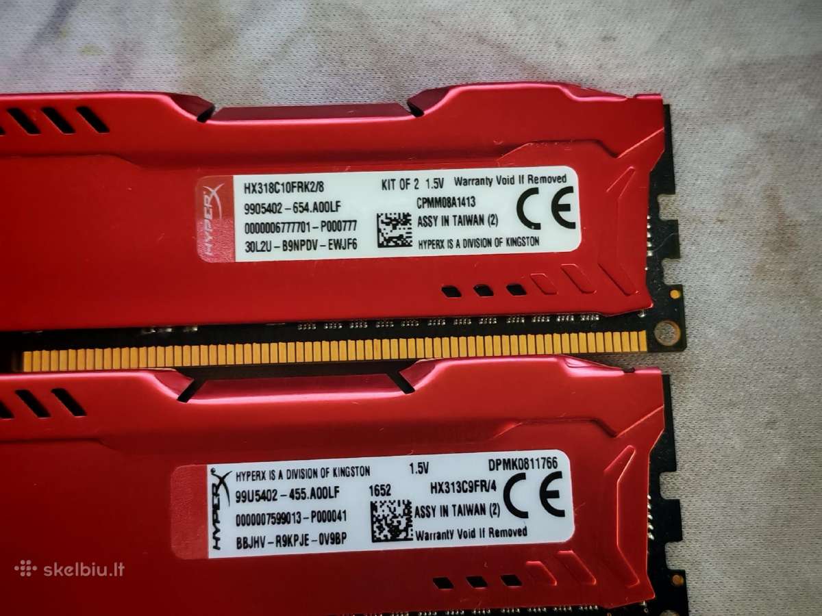 Parduodu RAM 16,0 GB Ddr3 1600mhz - nuotraukos Nr. 5
