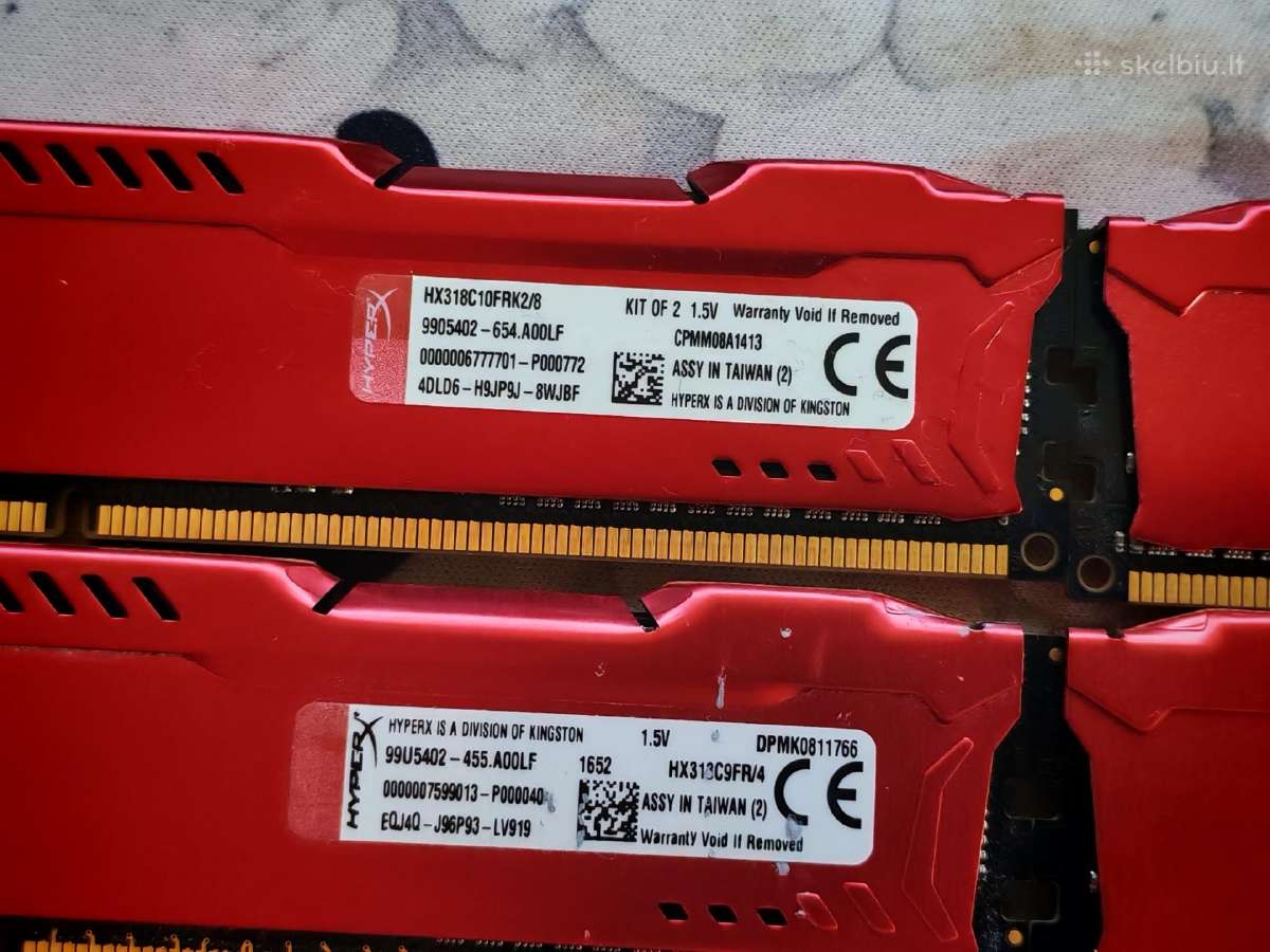 Parduodu RAM 16,0 GB Ddr3 1600mhz - nuotraukos Nr. 6