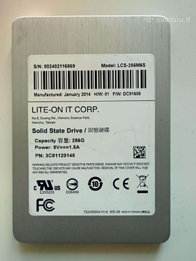 256 GB SSD Lite-on