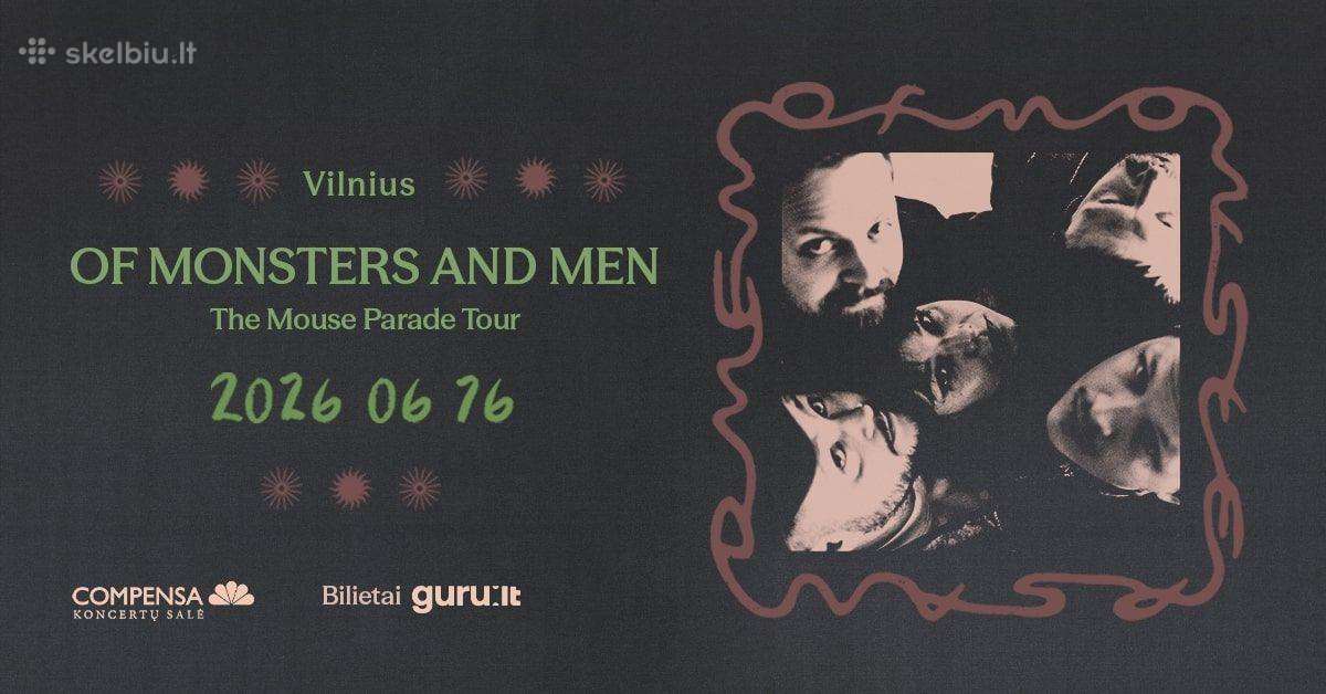 2 bilietai į Of Monsters And Men, Vilnius