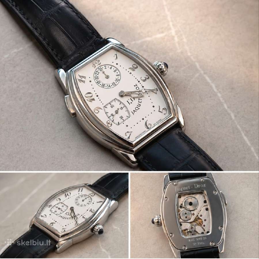 Jaquet Droz Tonneau Gmt Ref. 5195 Js laikrodis