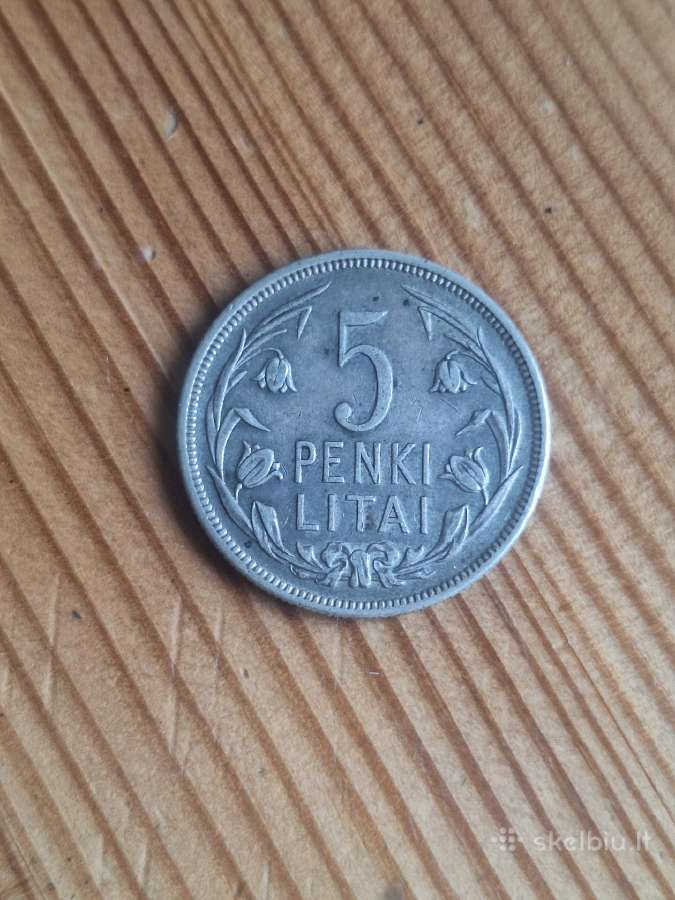 5 Litai 1925 Lietuva