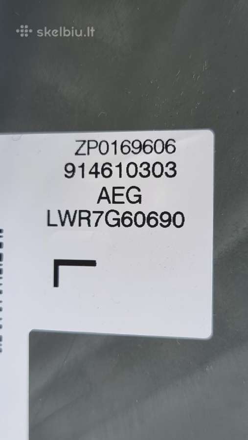 Nauja Aeg Lwr7g60690 su džiovinimu+ garantija - nuotraukos Nr. 12