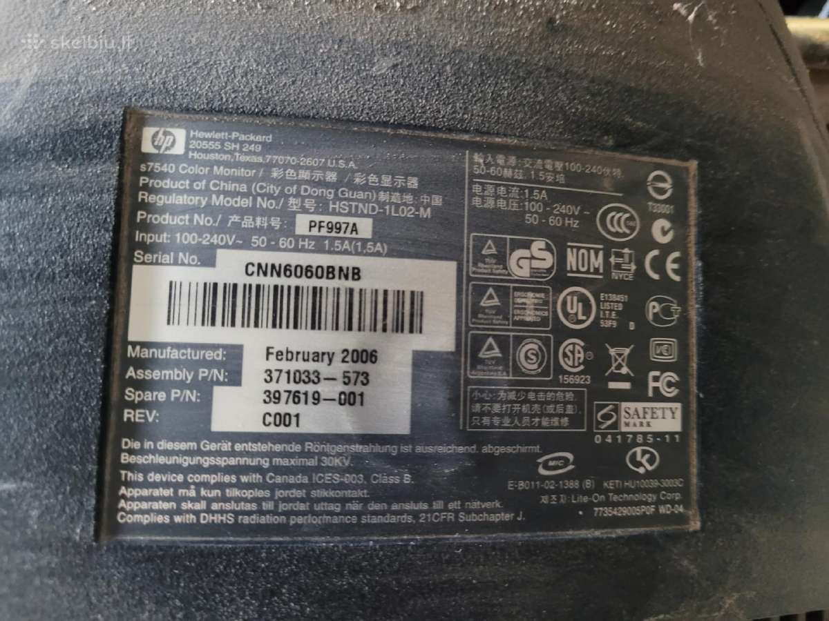 Monitorius LCD, Crt, kompiuterius, upsus - nuotraukos Nr. 7