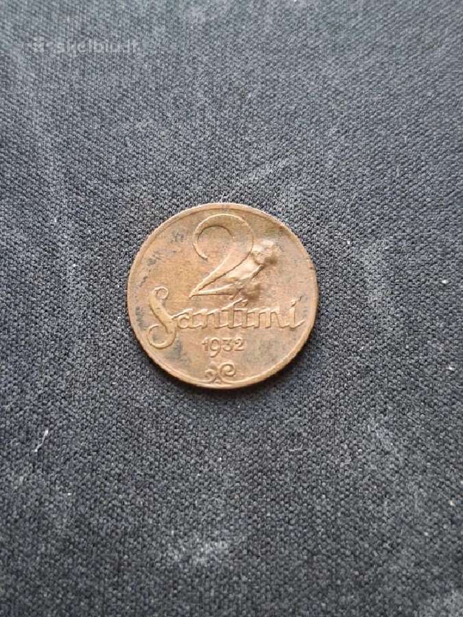 2 Santimi 1932 Latvija