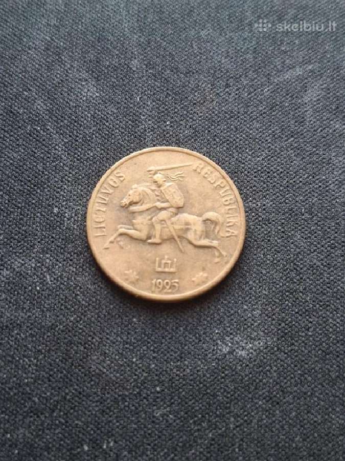 10 Centų 1925, Lietuva Xf - nuotraukos Nr. 2