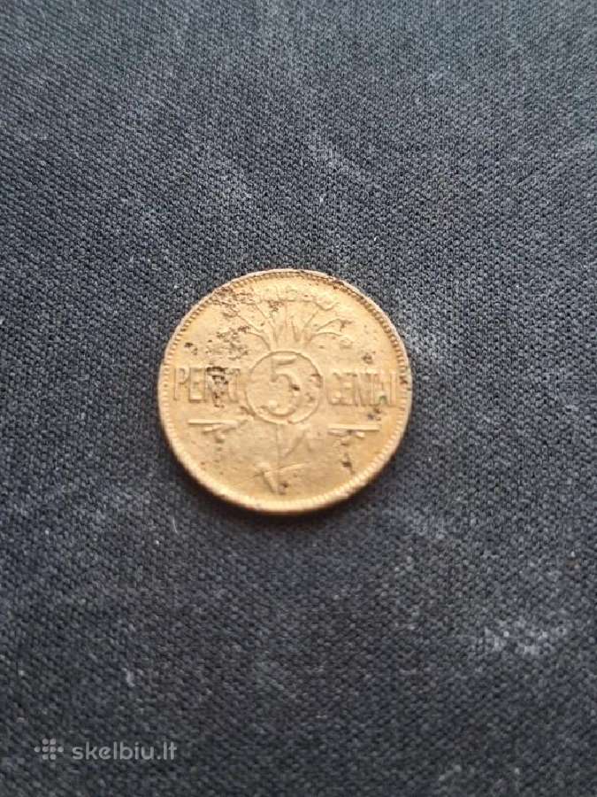 5 centai 1925 Lietuva
