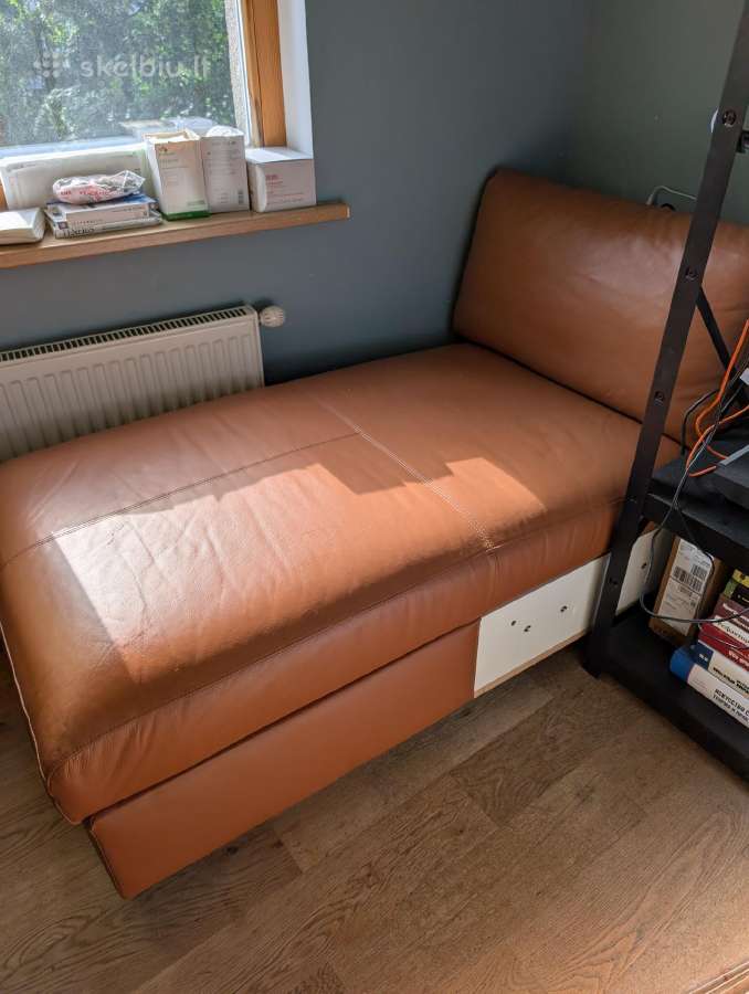 Ikea Vimle šezlongas / kušetė (su daiktadėže, natū