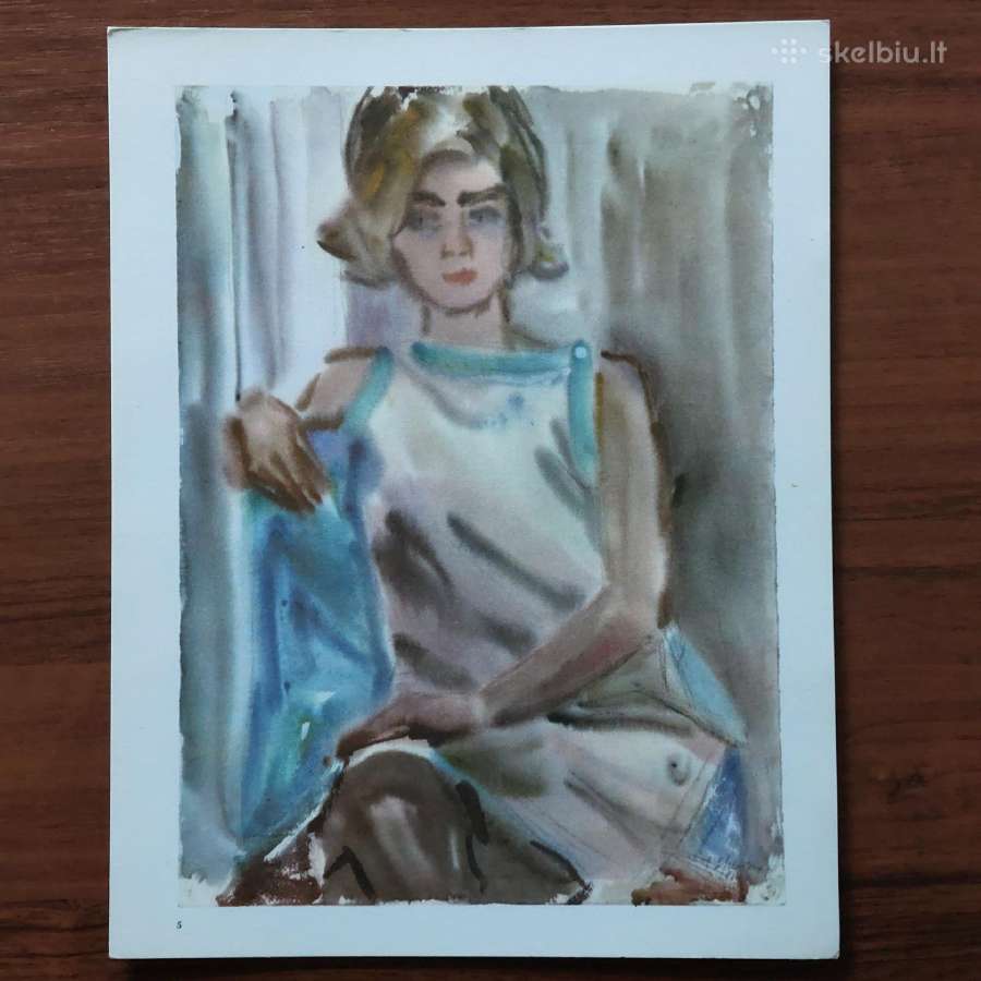 Lietuviška akvarelė - reprodukcijos 1972 m. - nuotraukos Nr. 13